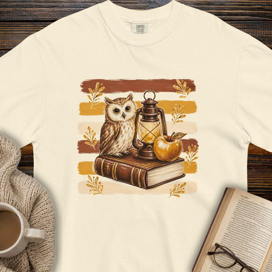 Bookish owl T-shirt