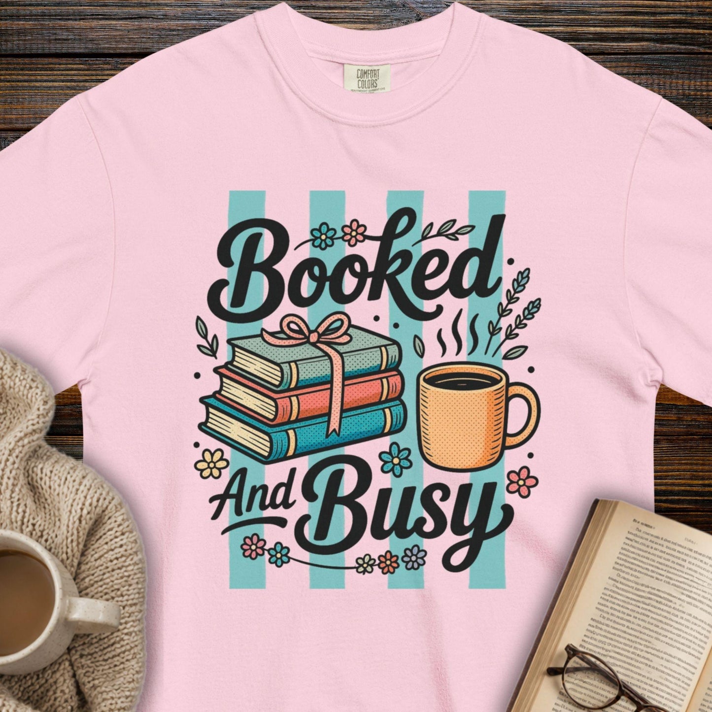 Booked and busy T-shirt