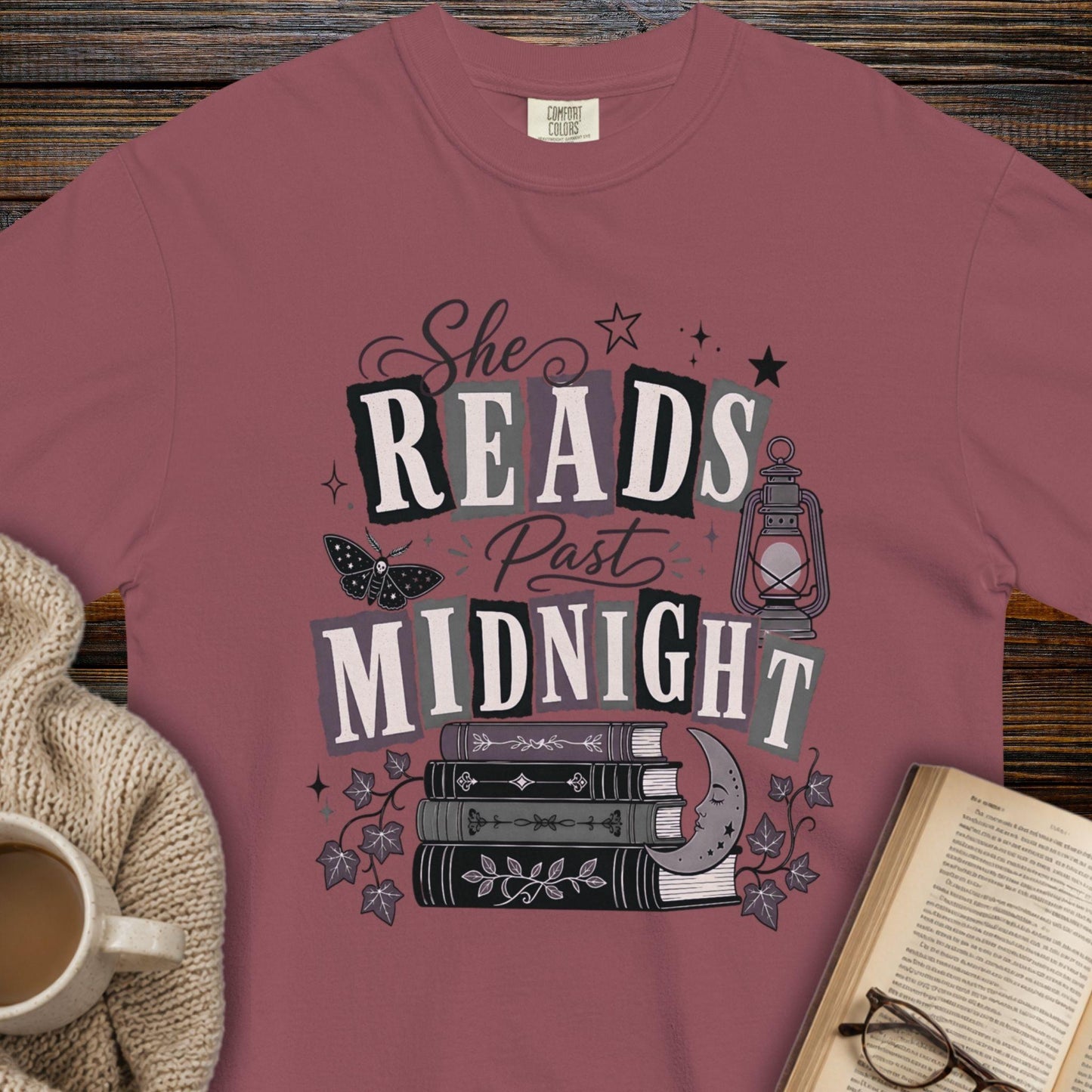 She reads past midnight T-shirt
