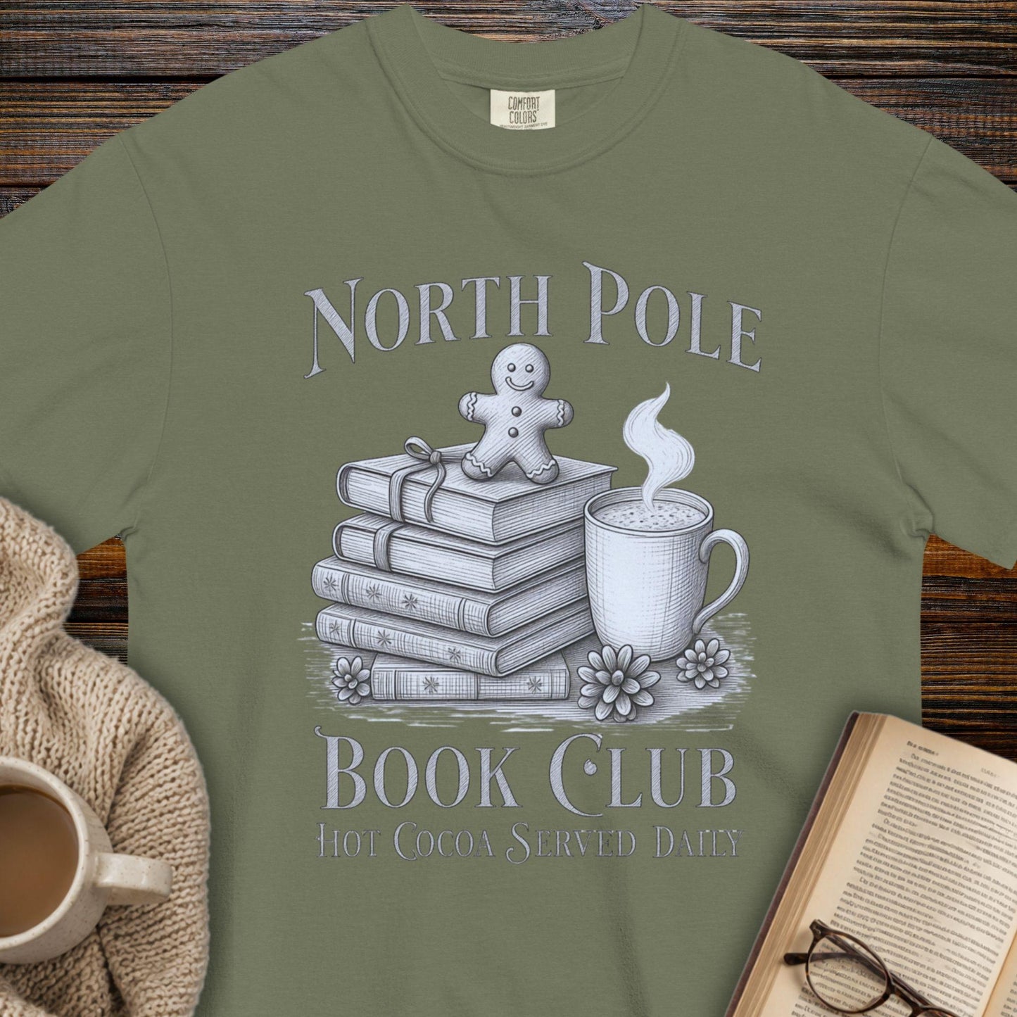 North Pole book club T-shirt