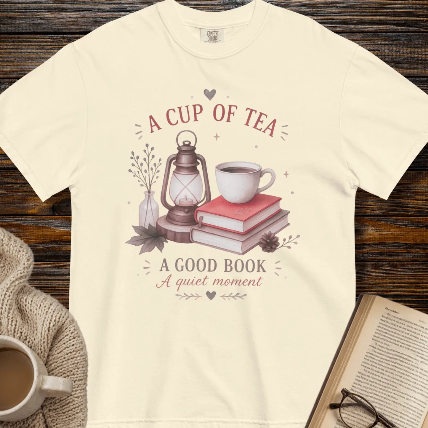 A cup of tea, a good book, a quiet moment
