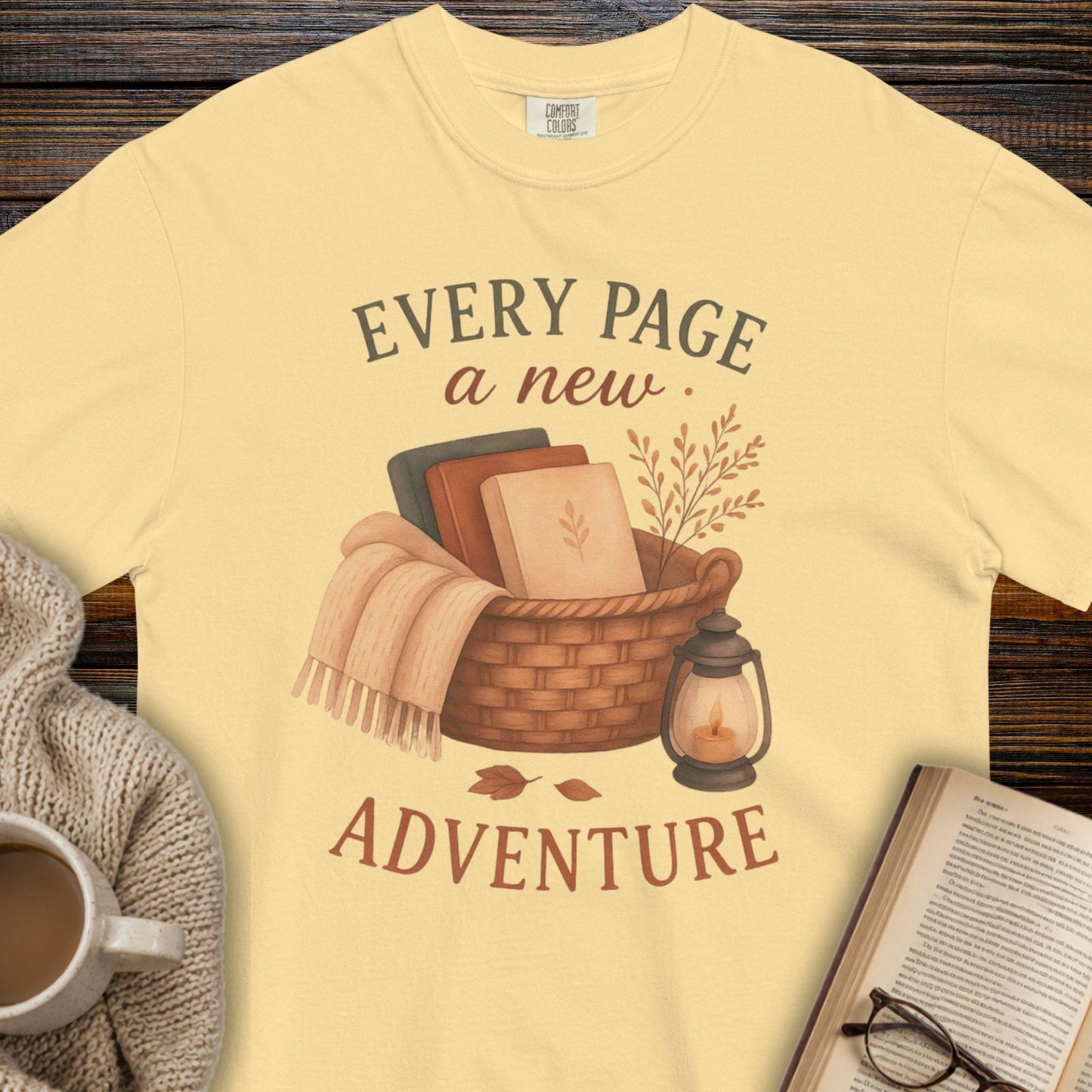 Every page a new adventure T-shirt