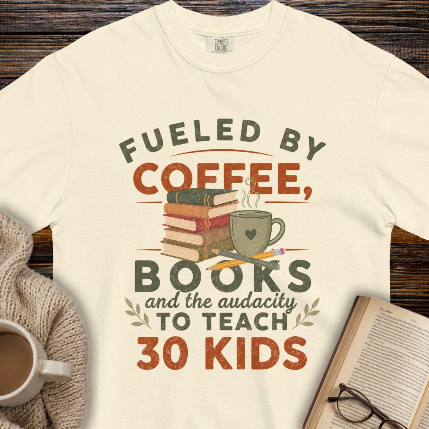 Coffee, Books & the Audacity T-Shirt