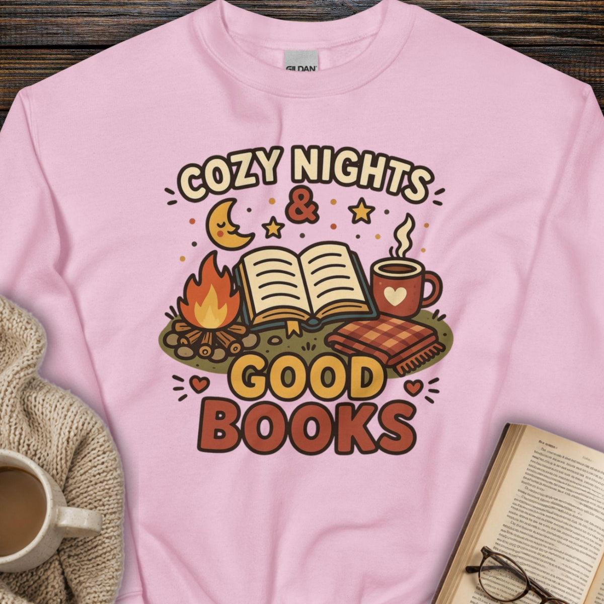 Cozy Nights & Good Books Sweatshirt