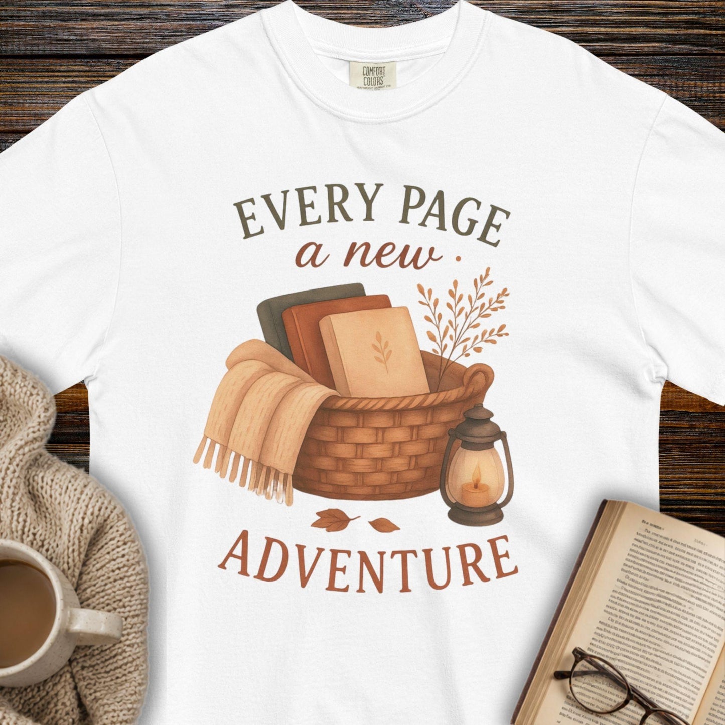 Every page a new adventure T-shirt