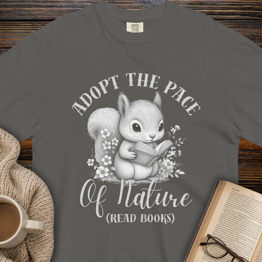 Adopt the pace of nature: Read Books T-shirt