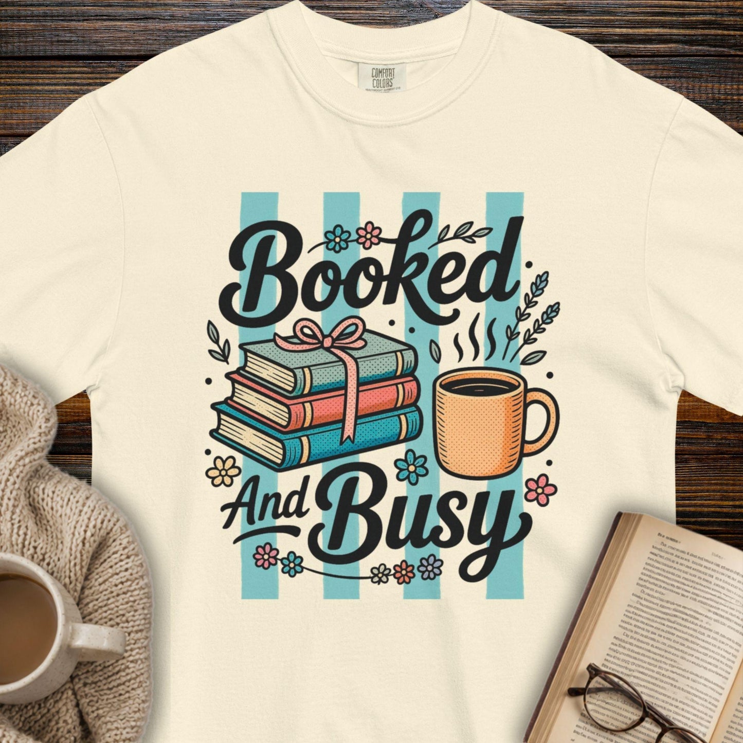 Booked and busy T-shirt