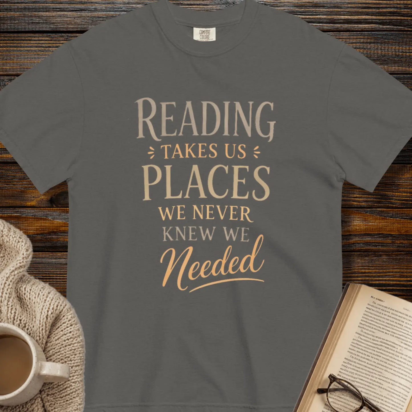 Reading takes us places - book lover tee