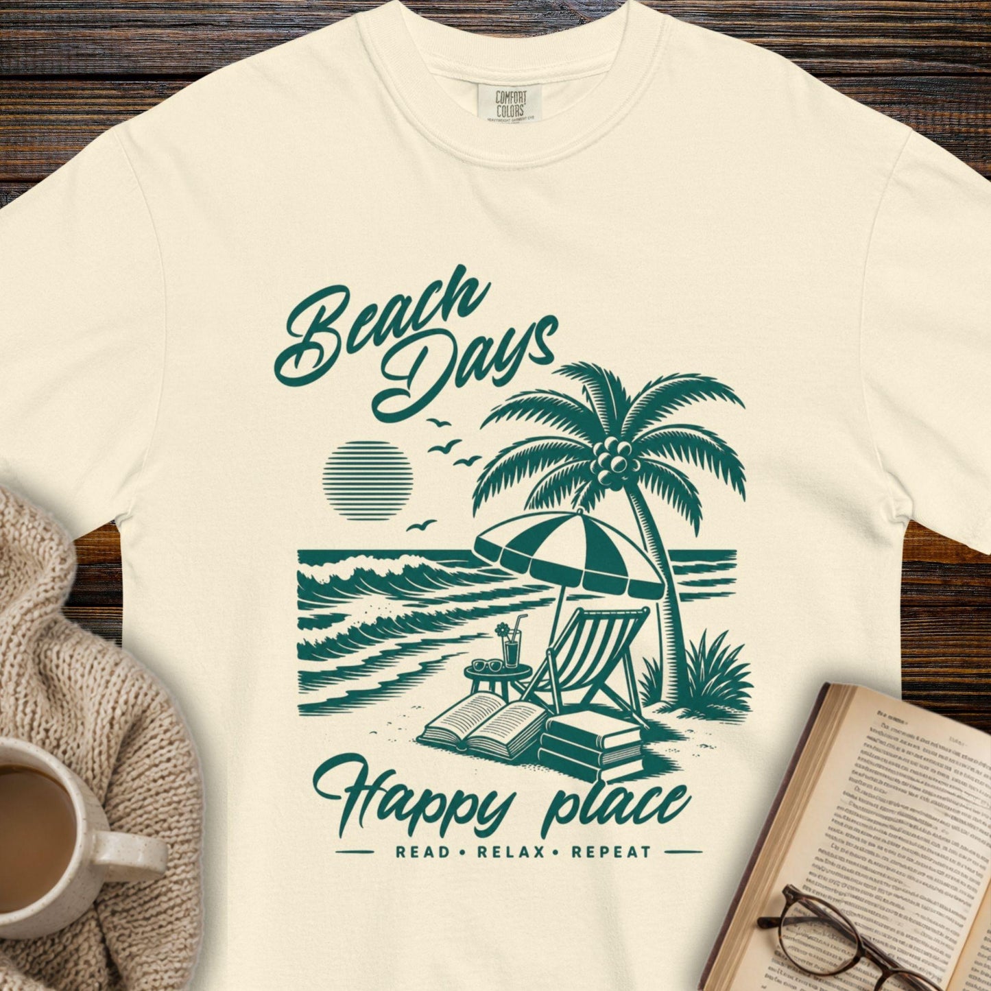 Beach Days, Happy Place T-Shirt
