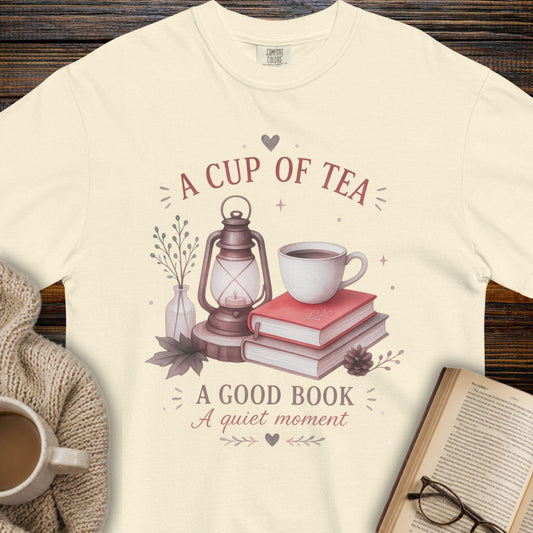 Tea, Book, quiet moment t-shirt