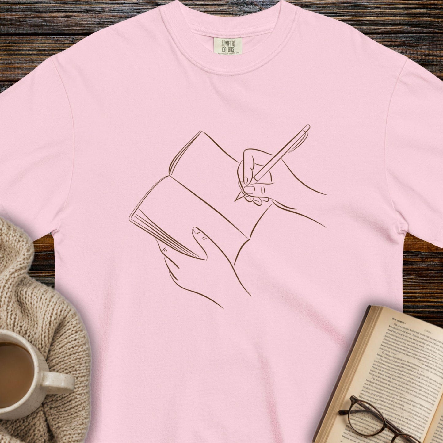 Book writing T-shirt