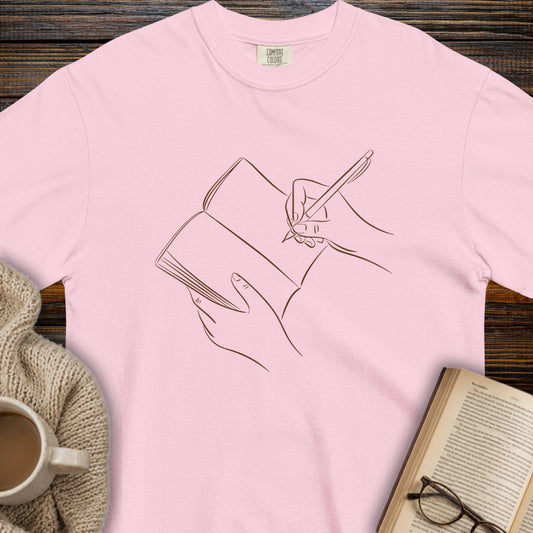 Book writing T-shirt