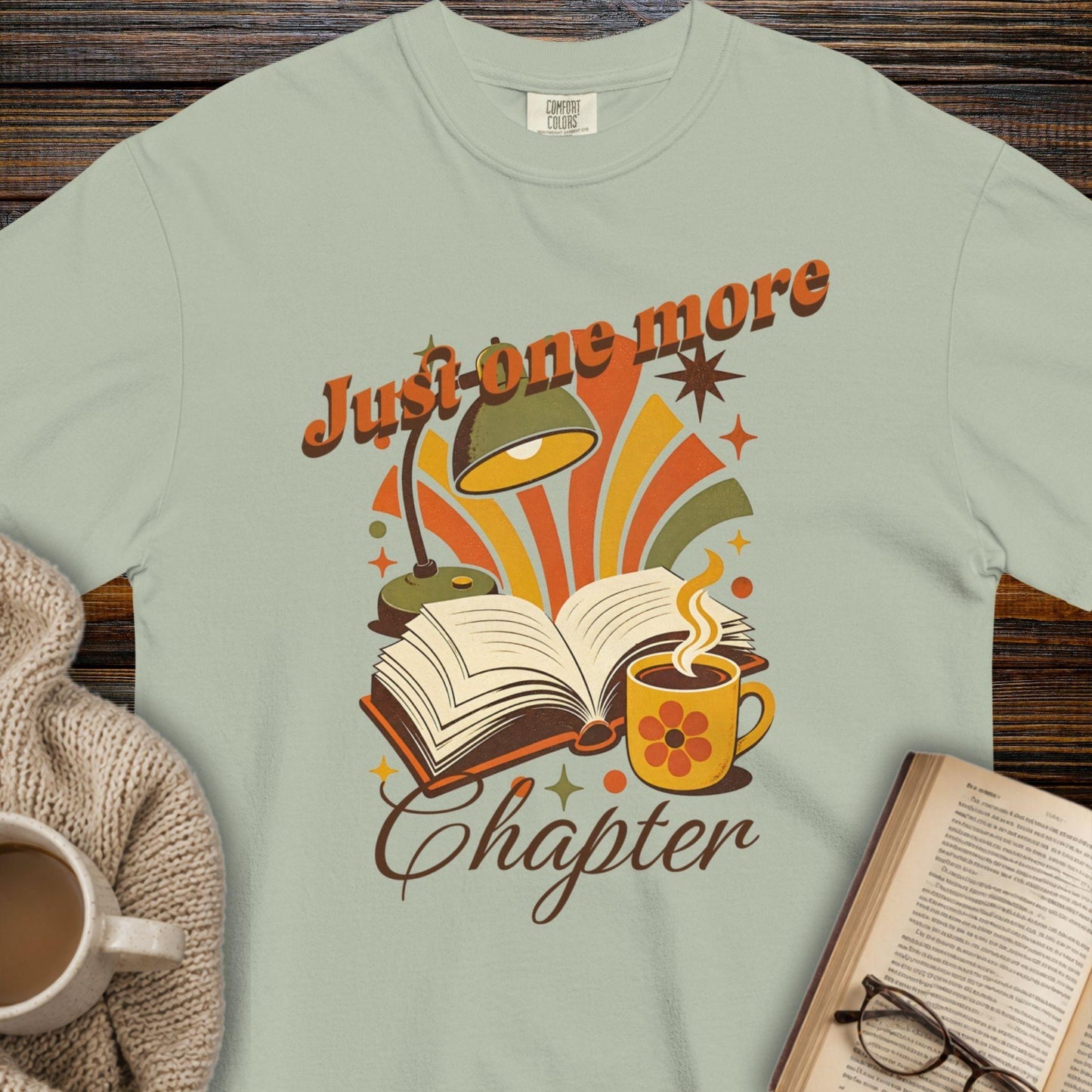 Just one more chapter retro T-shirt