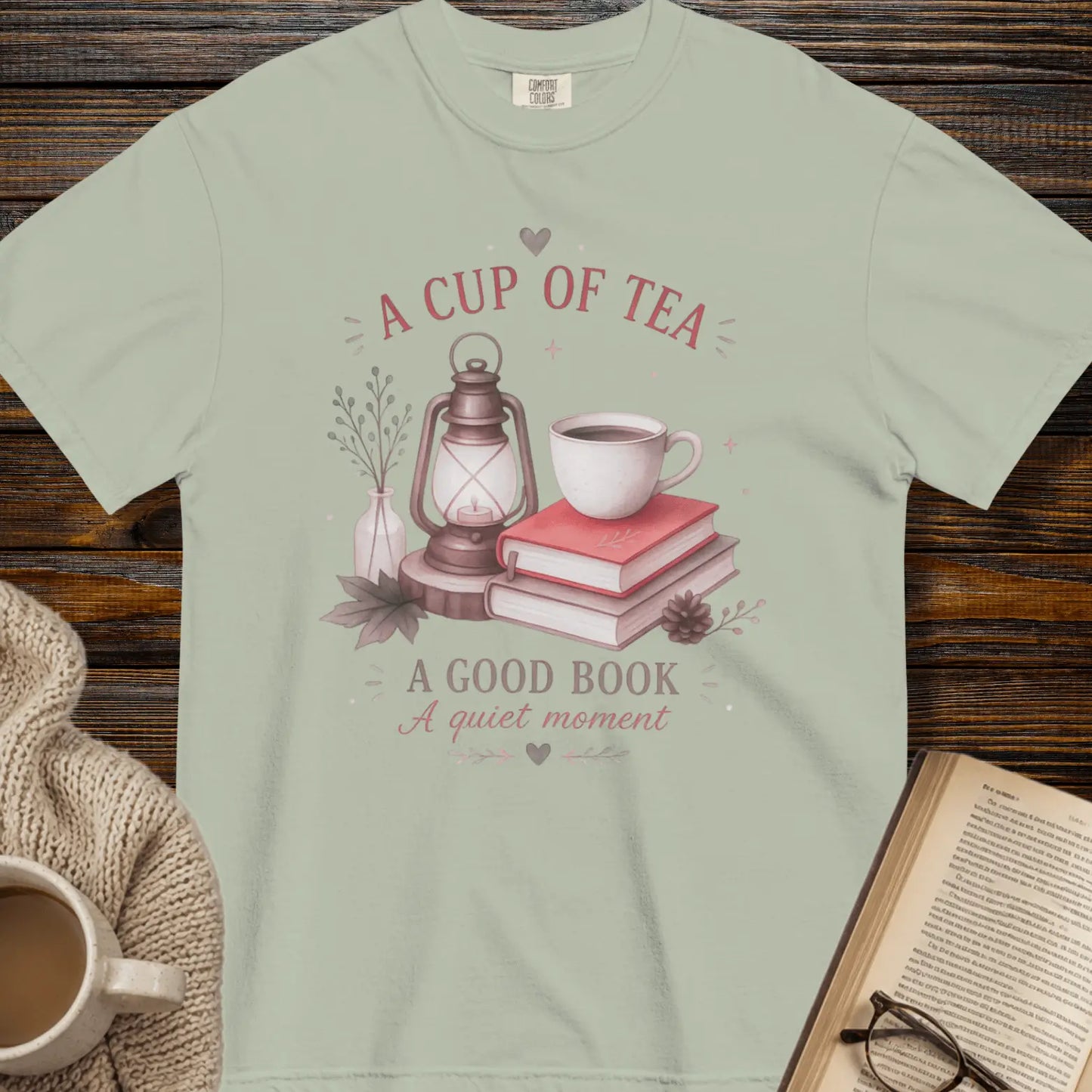 A cup of tea, a good book, a quiet moment