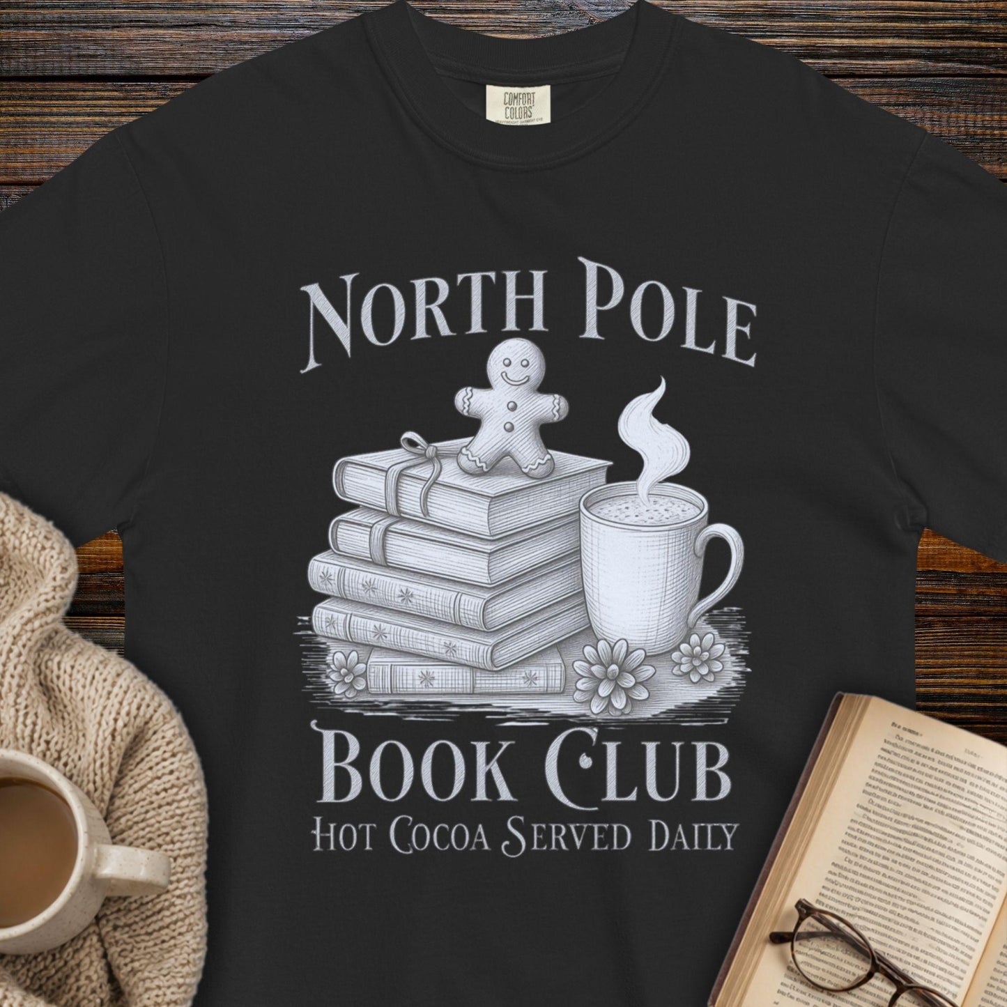 North Pole book club T-shirt