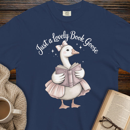 Just a Lovely Book Goose T-Shirt