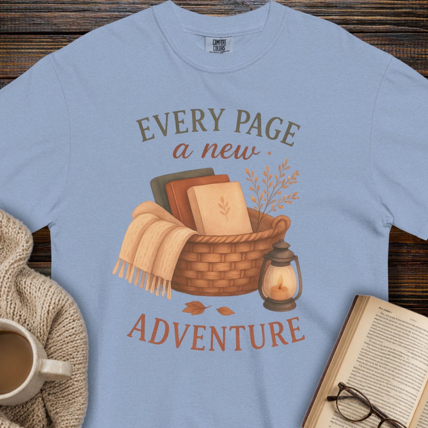 Every page a new adventure T-shirt