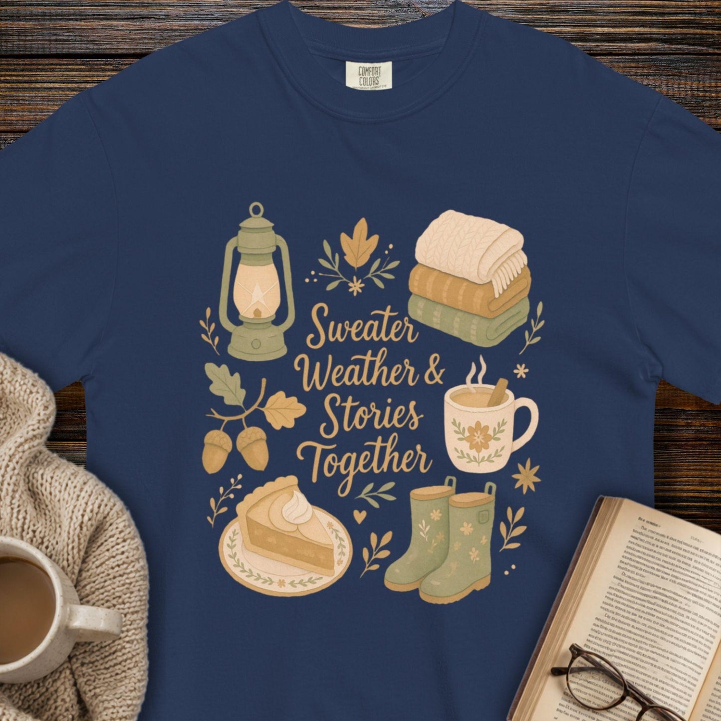 Sweater weather and stories T-shirt