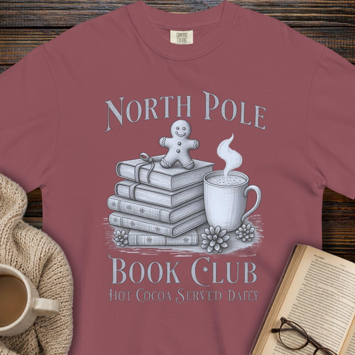North Pole book club T-shirt
