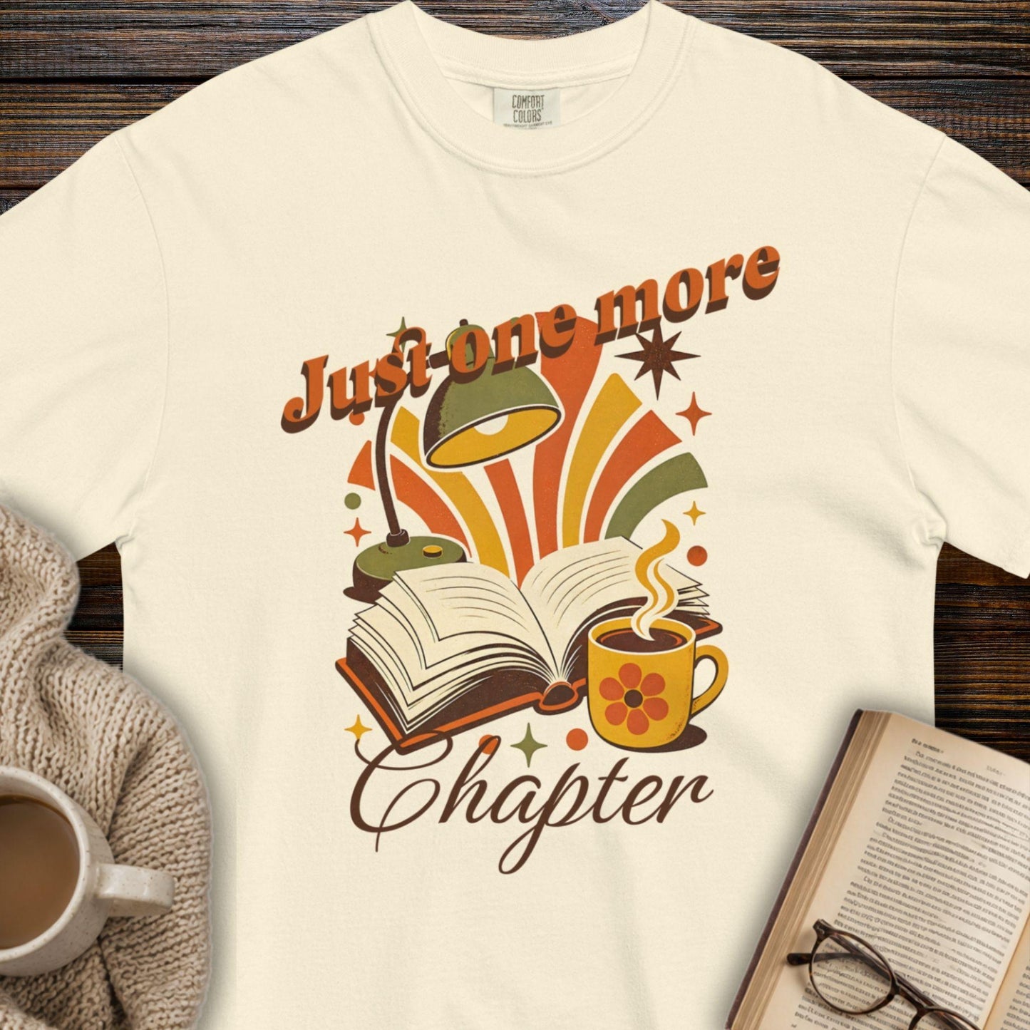 Just one more chapter retro T-shirt