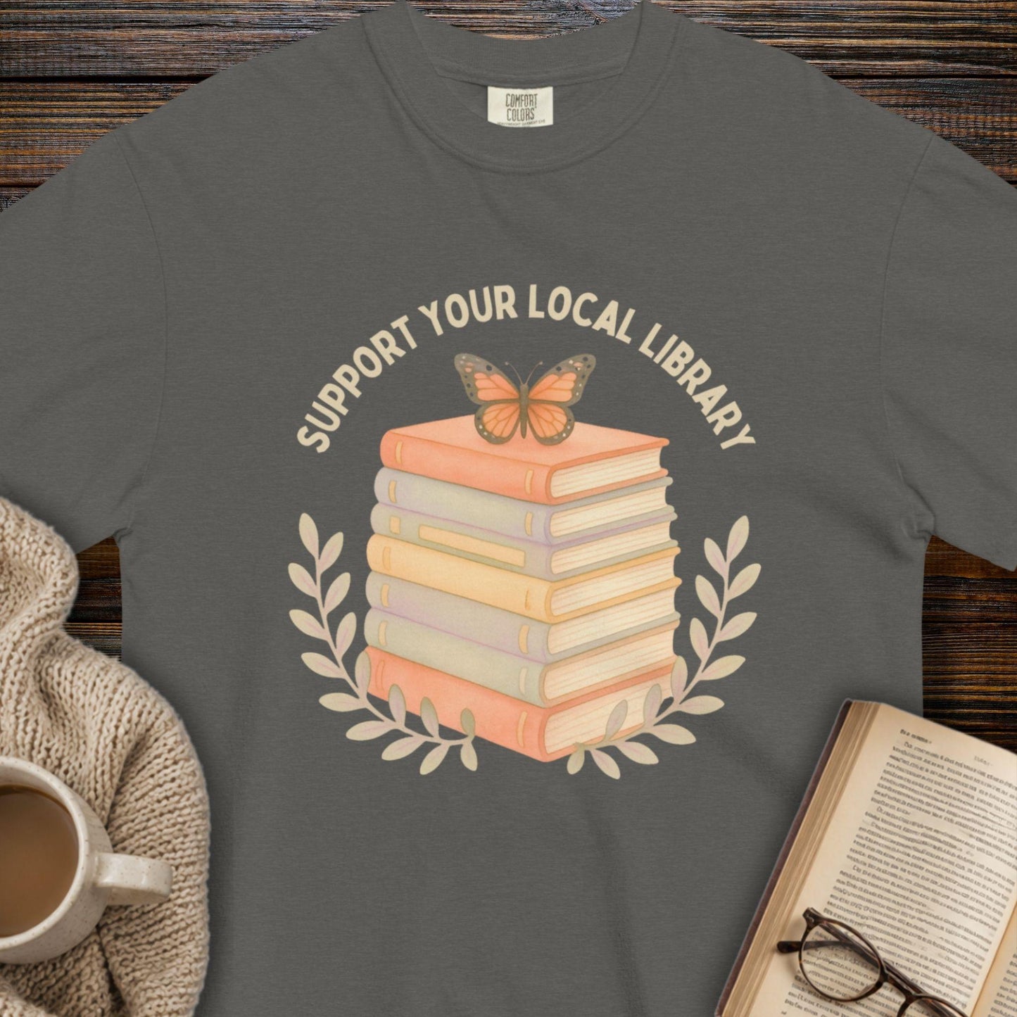 Support your library T-shirt