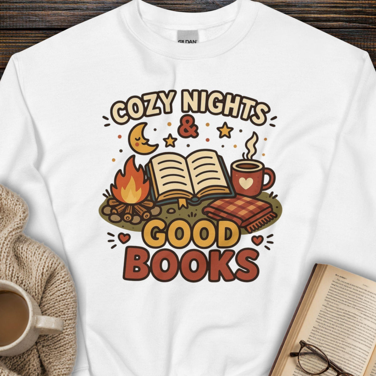 Cozy Nights & Good Books Sweatshirt