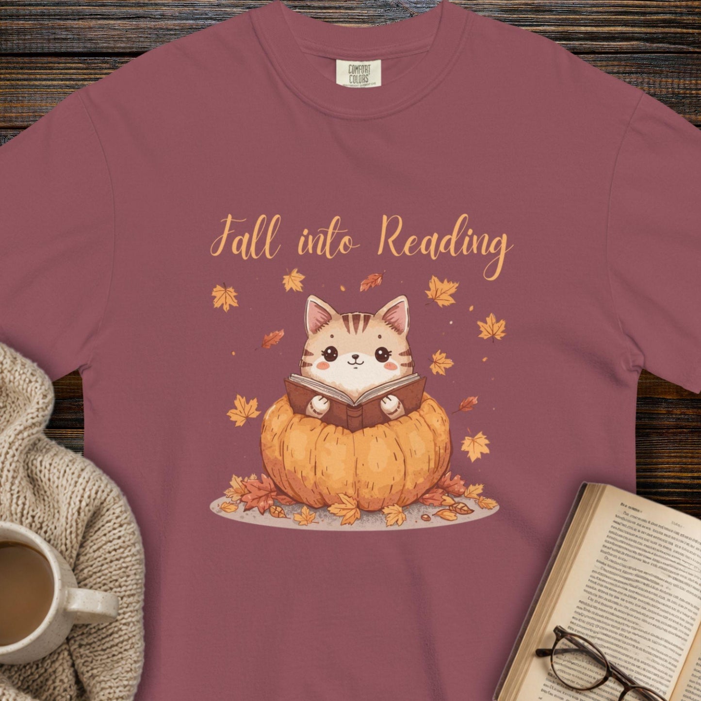Fall into reading T-shirt