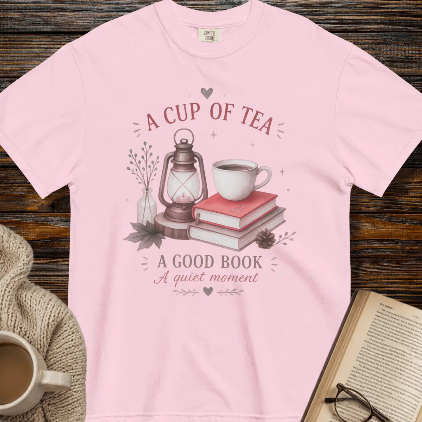 A cup of tea, a good book, a quiet moment