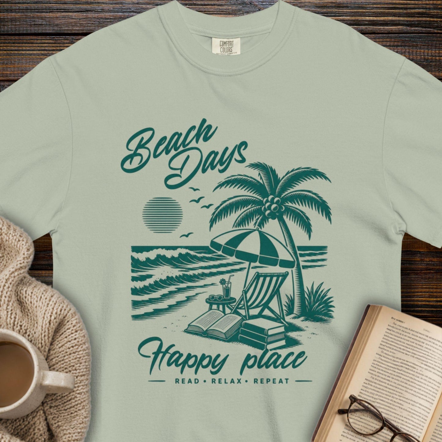 Beach Days, Happy Place T-Shirt