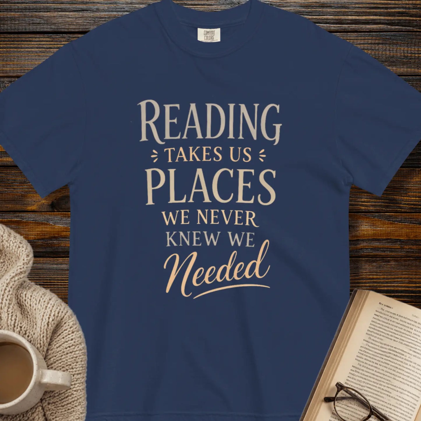 Reading takes us places - book lover tee