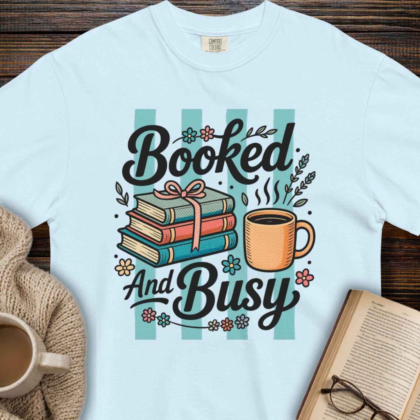 Booked and busy T-shirt