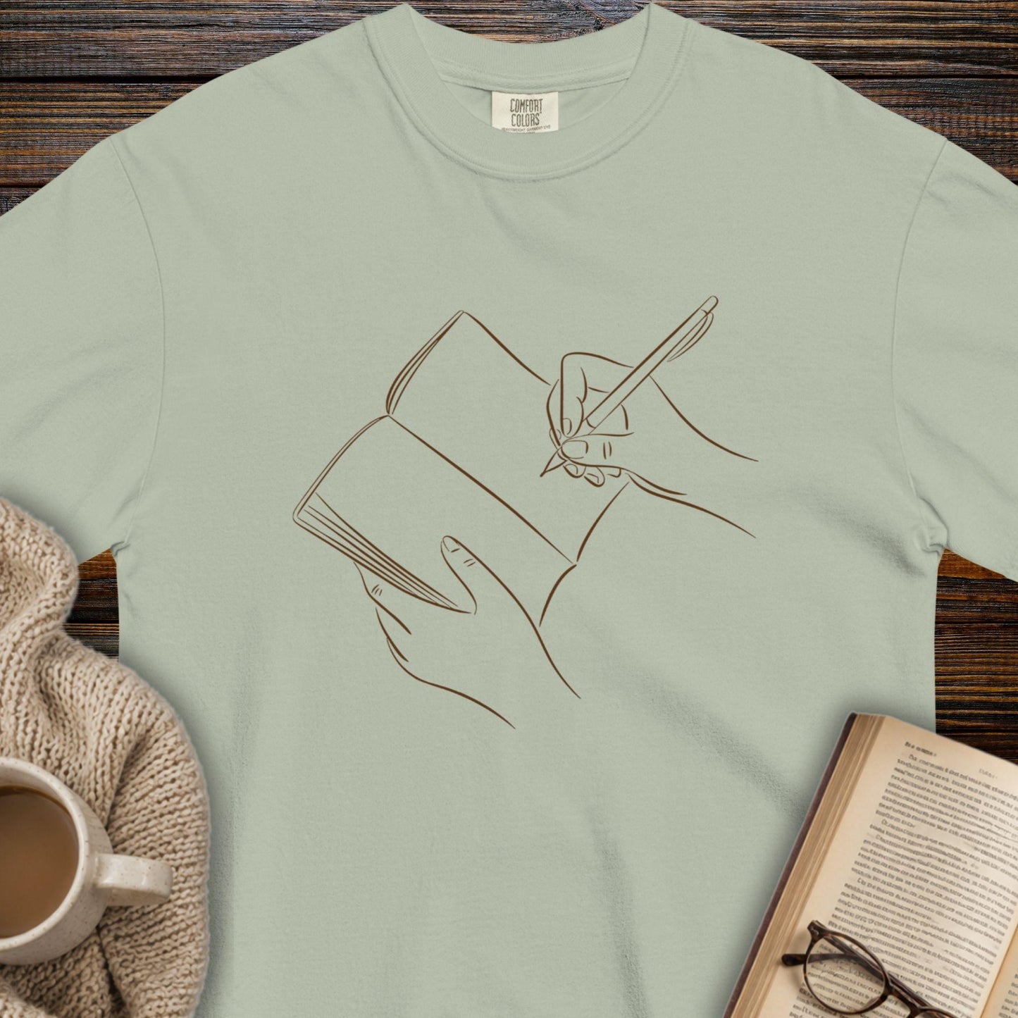 Book writing T-shirt