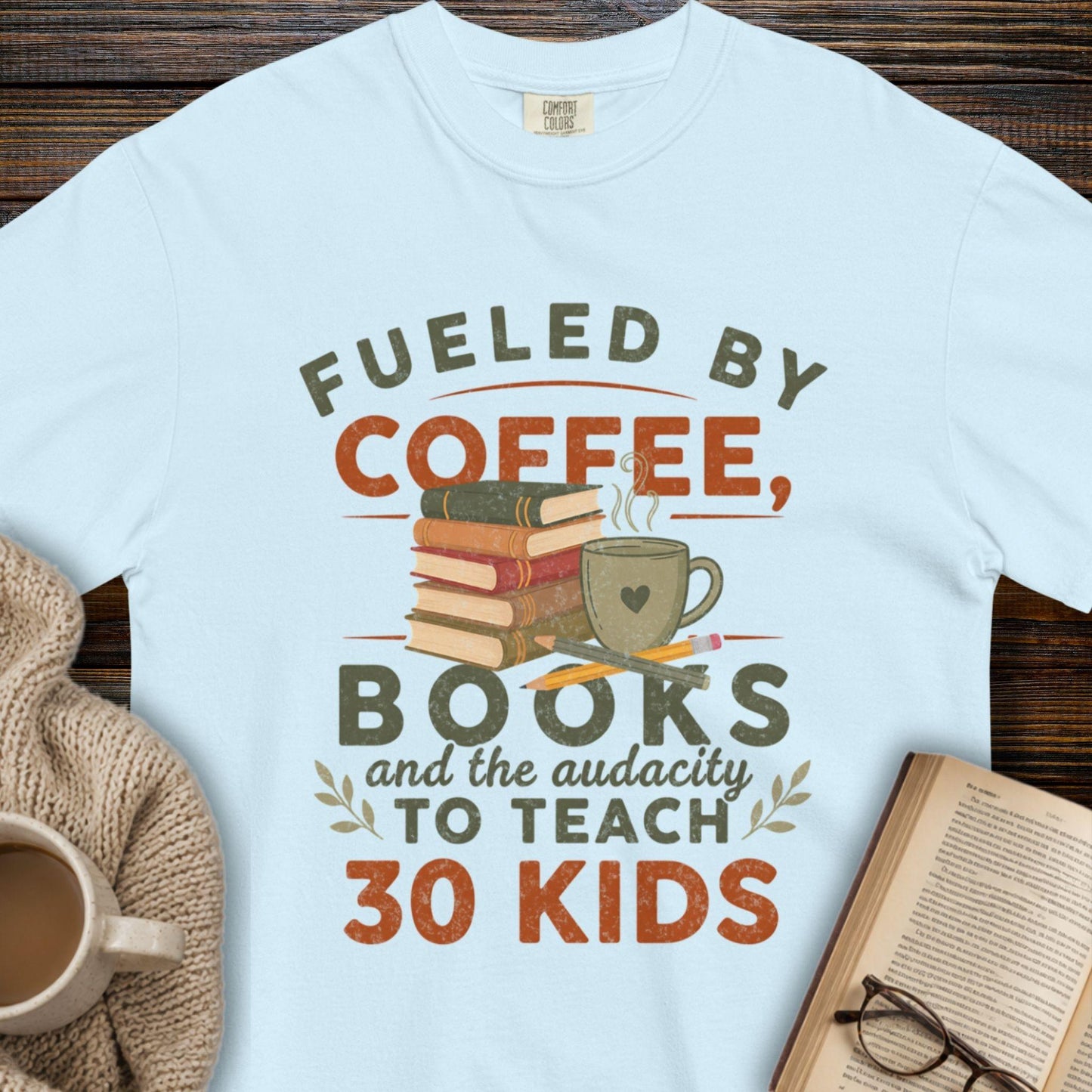 Coffee, Books & the Audacity T-Shirt