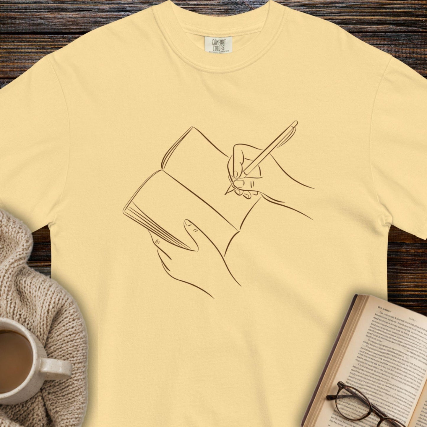 Book writing T-shirt