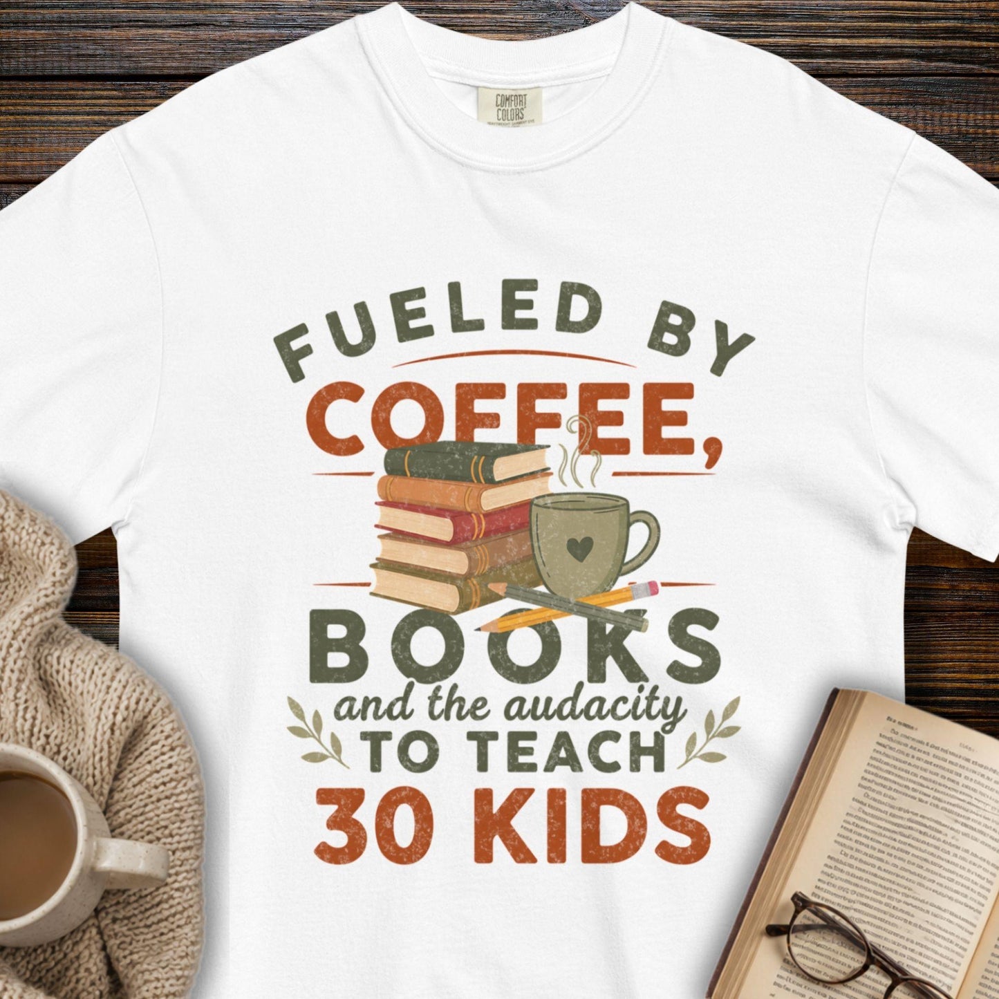 Coffee, Books & the Audacity T-Shirt