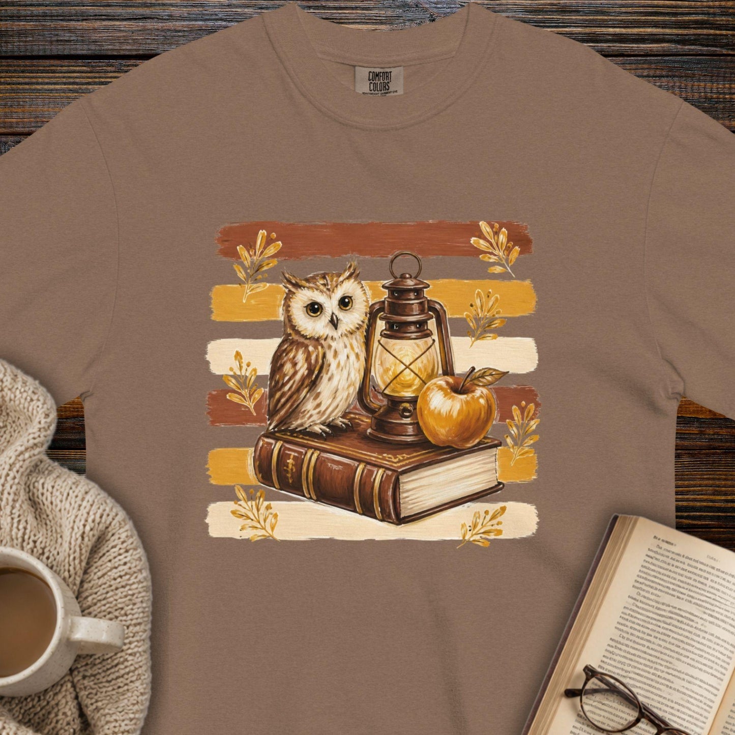 Bookish owl T-shirt