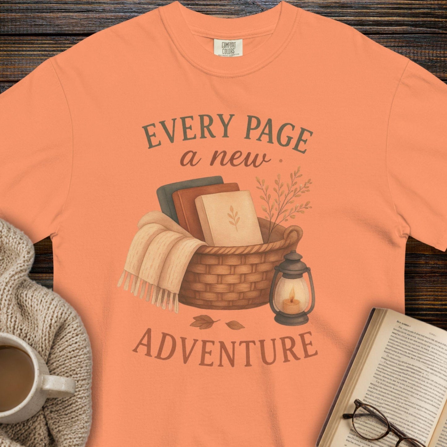 Every page a new adventure T-shirt