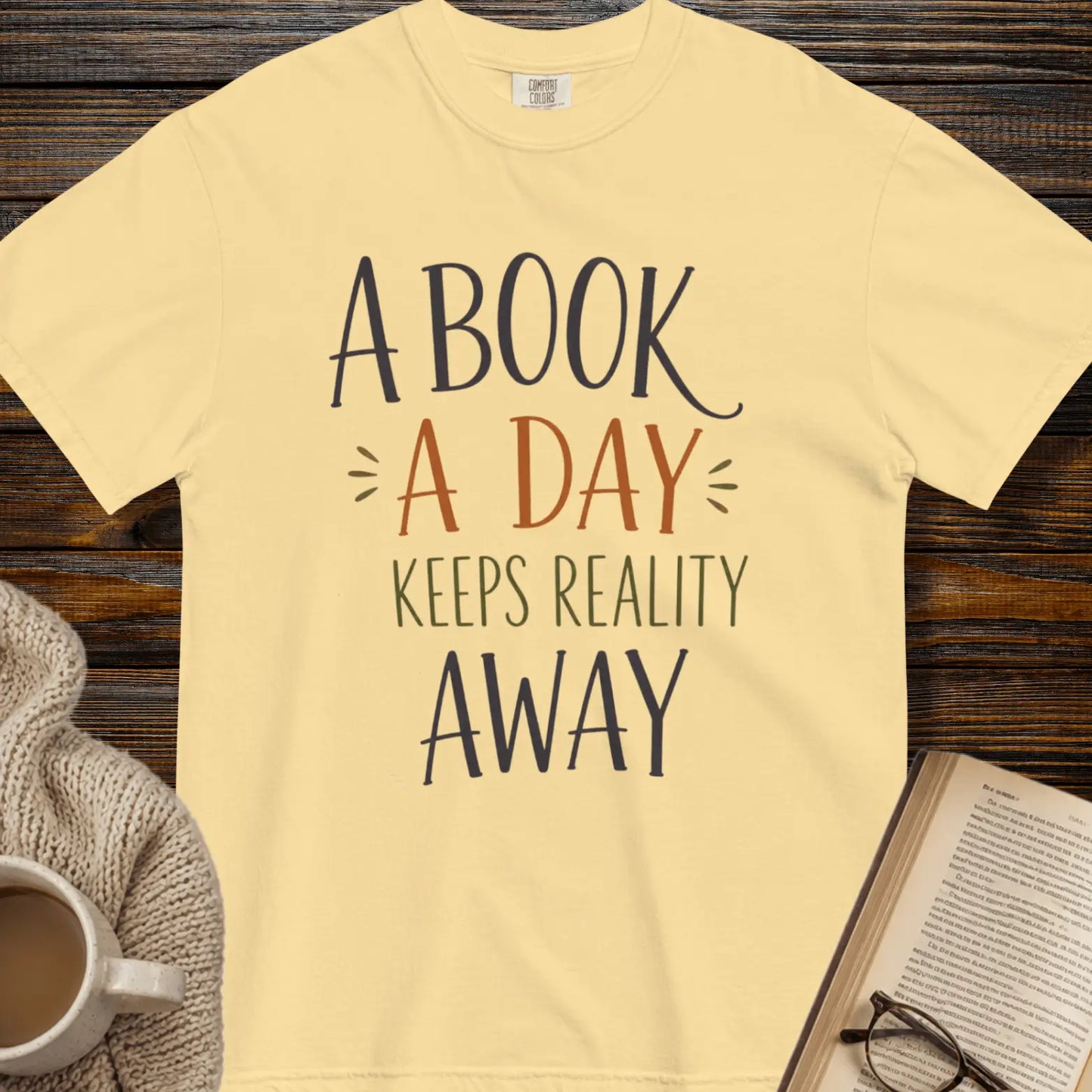 A book a day keep reality away