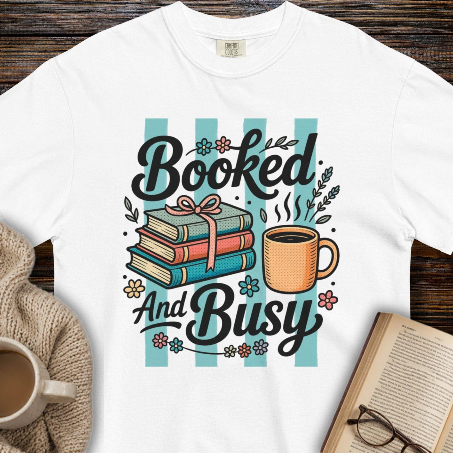 Booked and busy T-shirt