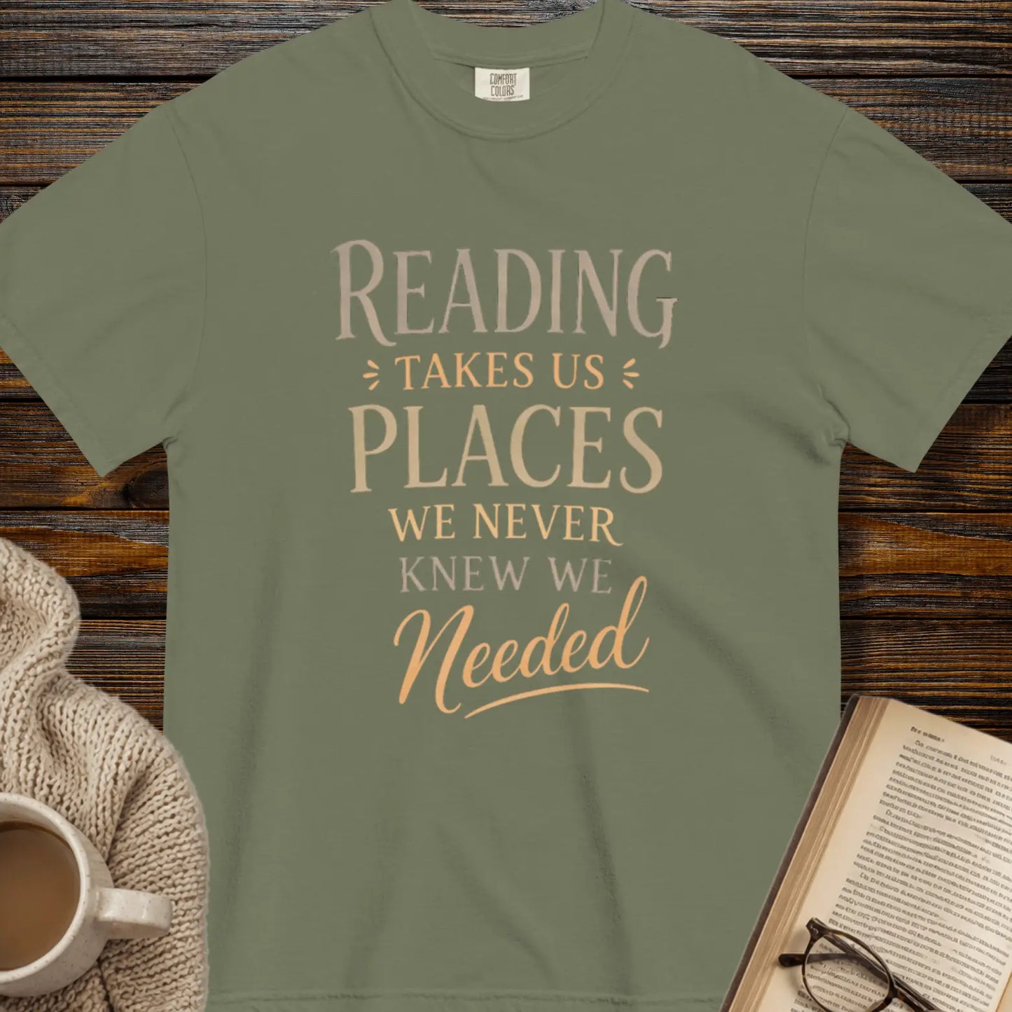 Reading takes us places - book lover tee