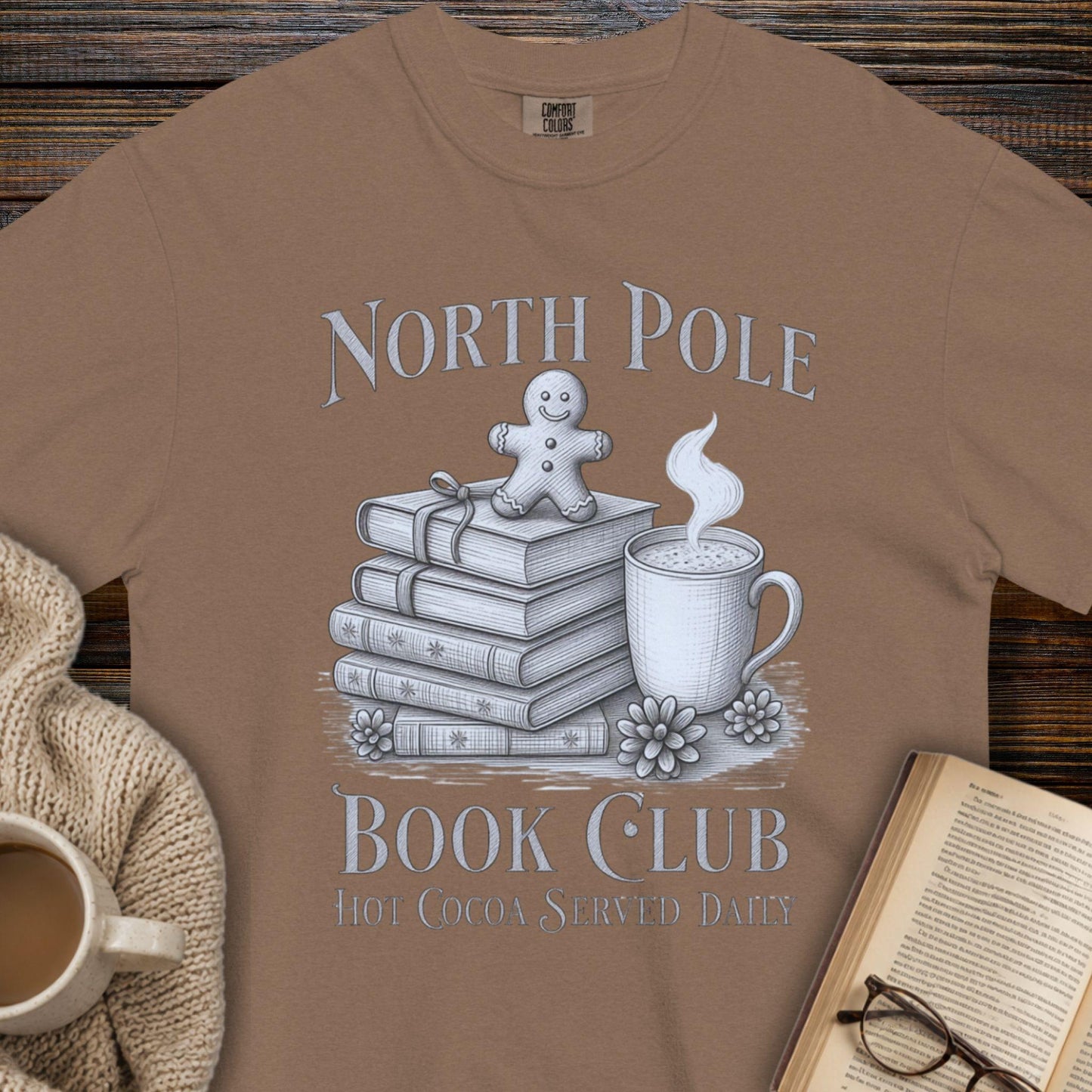 North Pole book club T-shirt