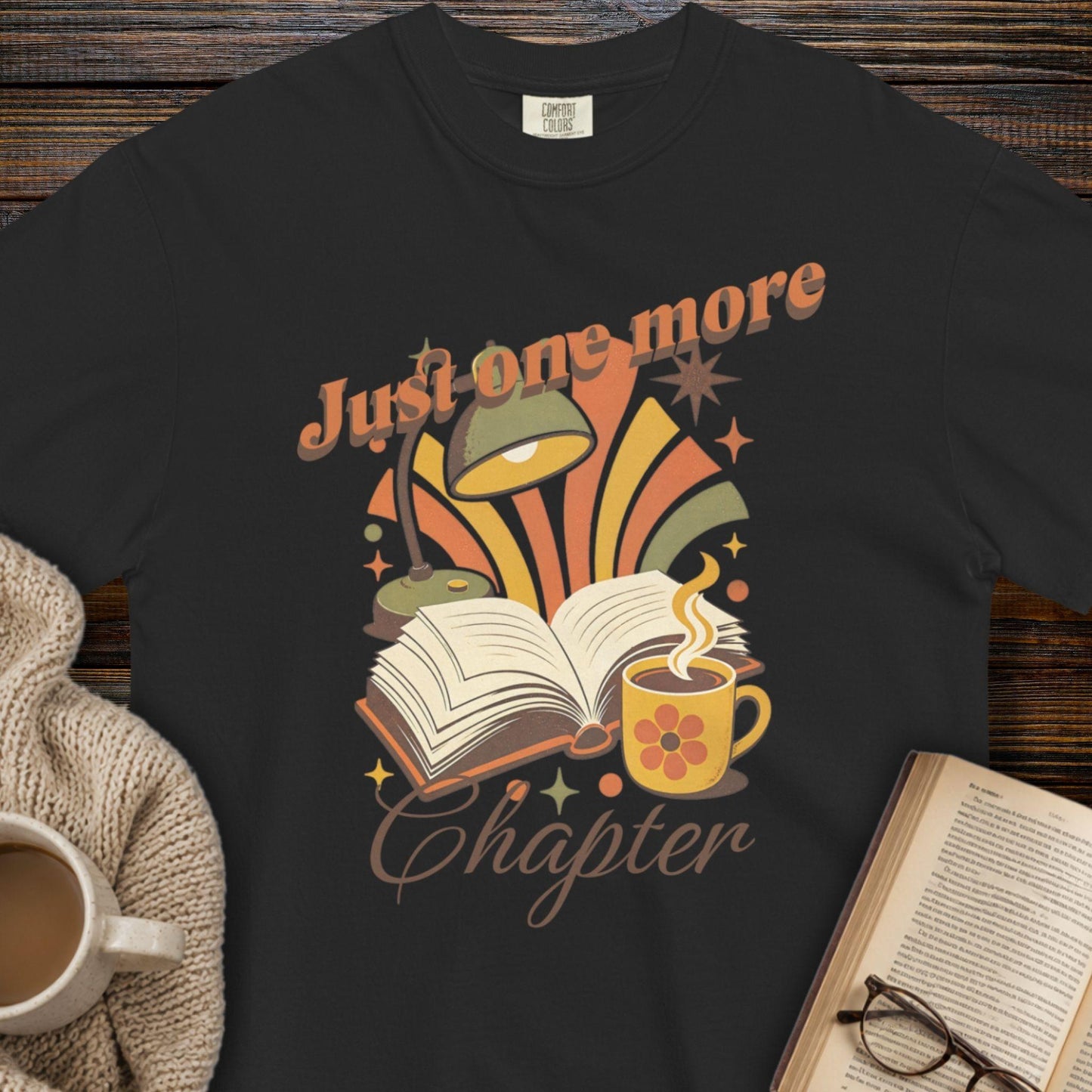 Just one more chapter retro T-shirt