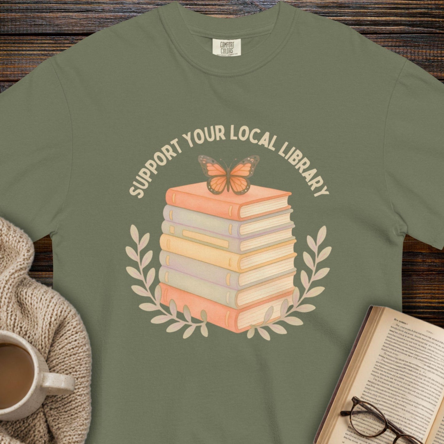 Support your library T-shirt