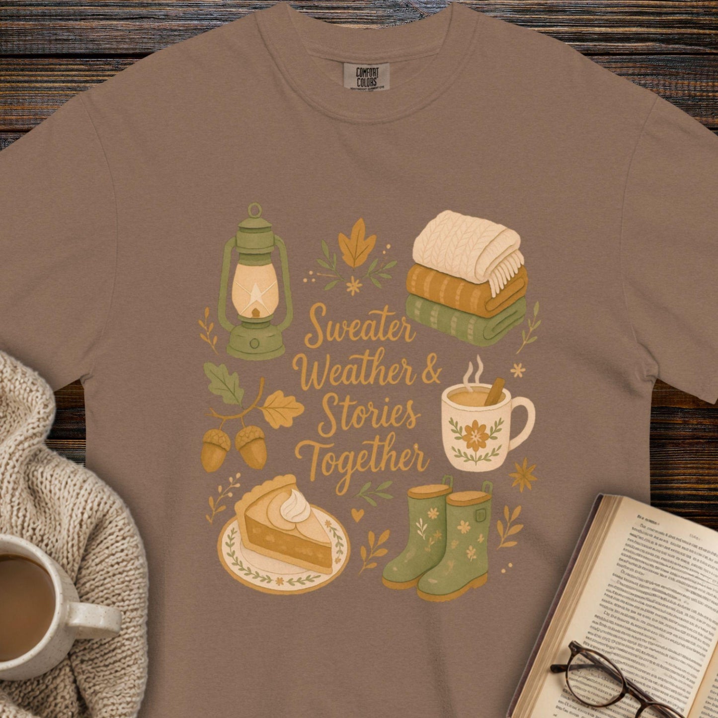 Sweater weather and stories T-shirt