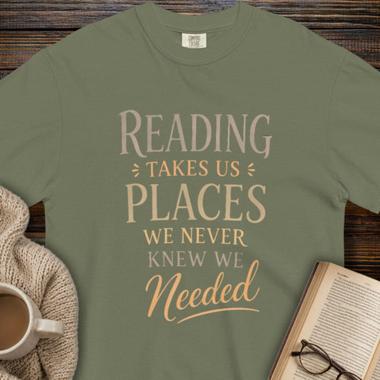 Reading takes us places T-shirt