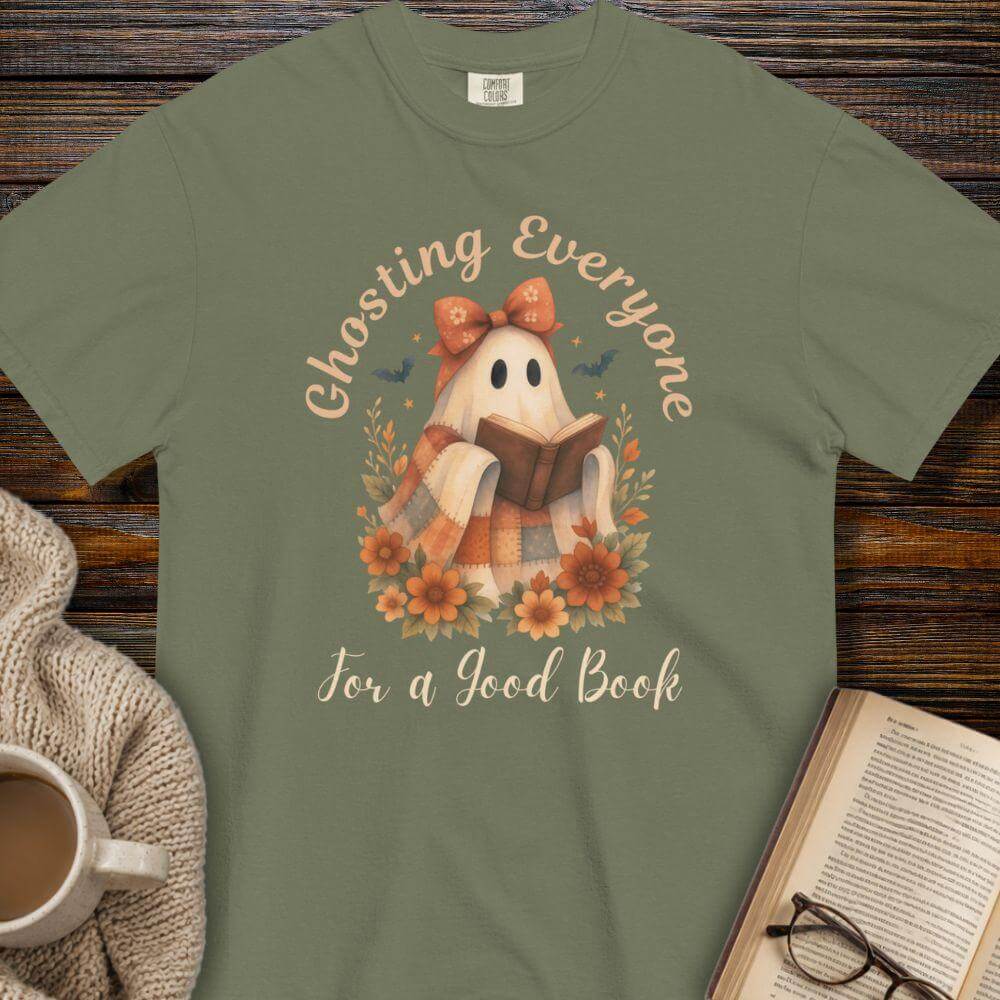 Ghosting everyone for a good book T-shirt