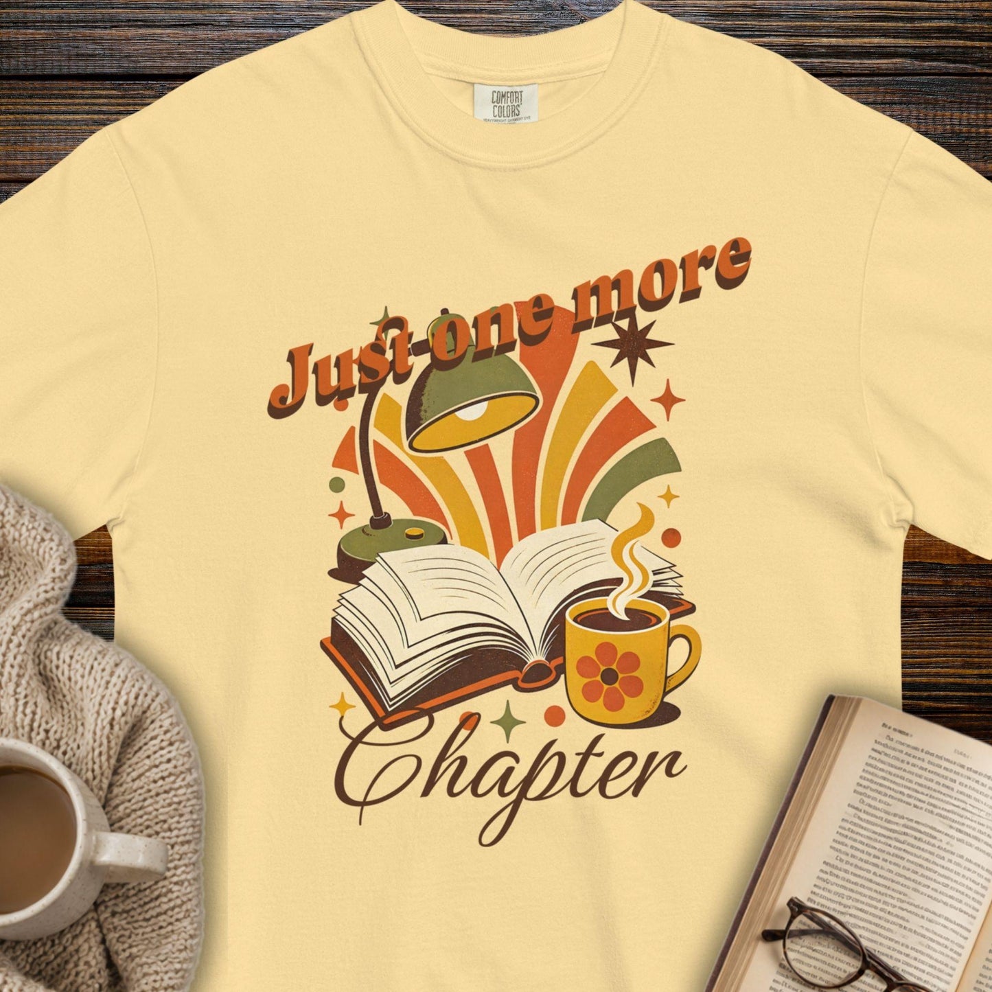 Just one more chapter retro T-shirt