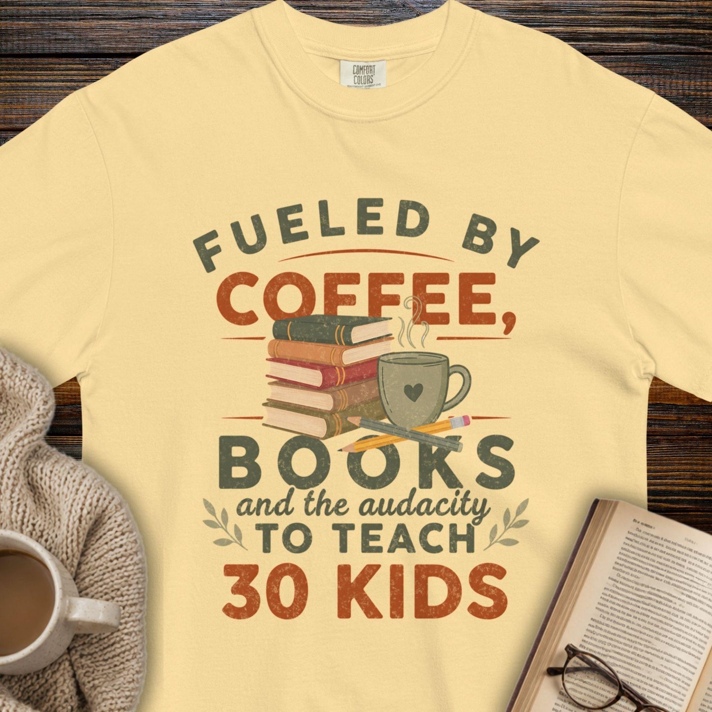 Coffee, Books & the Audacity T-Shirt