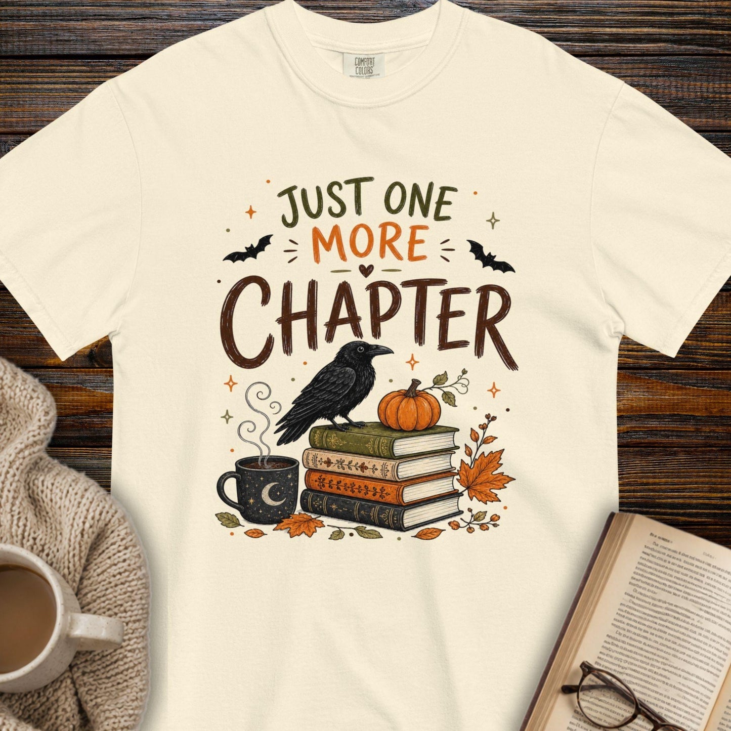 Just one more chapter halloween T-shirt