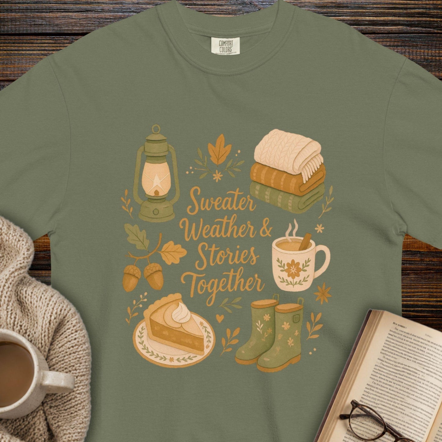Sweater weather and stories T-shirt